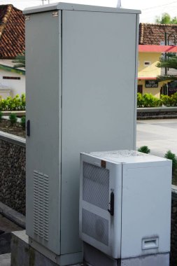 The silver box for the cable line