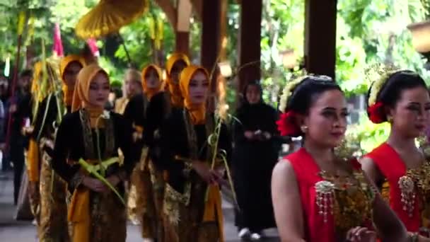 1800 Ketupat Chocolate Festival Carnaval Cultural Kirab Budaya 1800 Ketupat — Vídeos de Stock