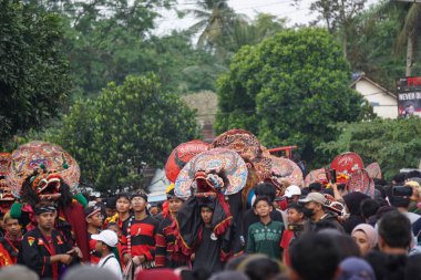 Indonesian perform barong dance. Barong is one of the Indonesian traditional dance