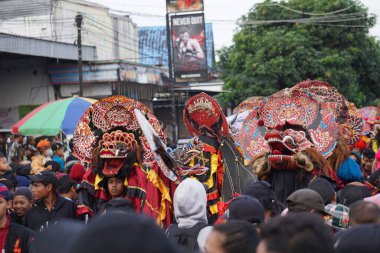 Indonesian perform barong dance. Barong is one of the Indonesian traditional dance