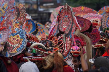 Indonesian perform barong dance. Barong is one of the Indonesian traditional dance