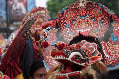 Indonesian perform barong dance. Barong is one of the Indonesian traditional dance