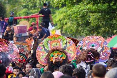 Indonesian perform barong dance. Barong is one of the Indonesian traditional dance
