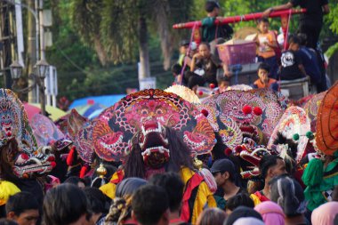 Indonesian perform barong dance. Barong is one of the Indonesian traditional dance