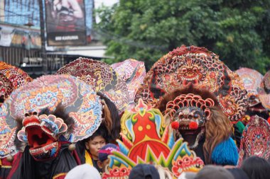 Indonesian perform barong dance. Barong is one of the Indonesian traditional dance
