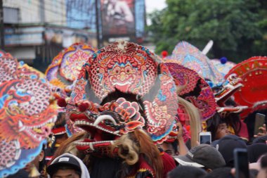 Indonesian perform barong dance. Barong is one of the Indonesian traditional dance