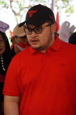 Bulan Bung Karno 'yu kutlamak için Kediri Hanindhito Himawan Pramana (Mas Dhito) Mustikarasa (Yemek Festivali) naibi