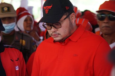 Bulan Bung Karno 'yu kutlamak için Kediri Hanindhito Himawan Pramana (Mas Dhito) Mustikarasa (Yemek Festivali) naibi