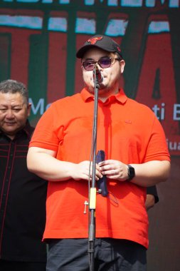 Bulan Bung Karno 'yu kutlamak için Kediri Hanindhito Himawan Pramana (Mas Dhito) Mustikarasa (Yemek Festivali) naibi