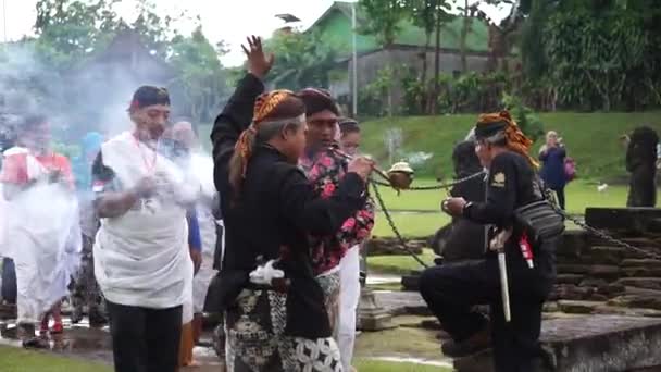 Procession Ruwatan Ruwatan Est Une Des Cérémonies Dans Culture Javanaise — Video