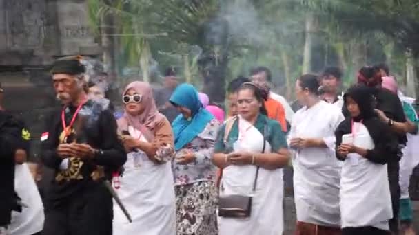 Ruwatan Prozession Ruwatan Ist Eine Der Zeremonien Der Javanischen Kultur — Stockvideo