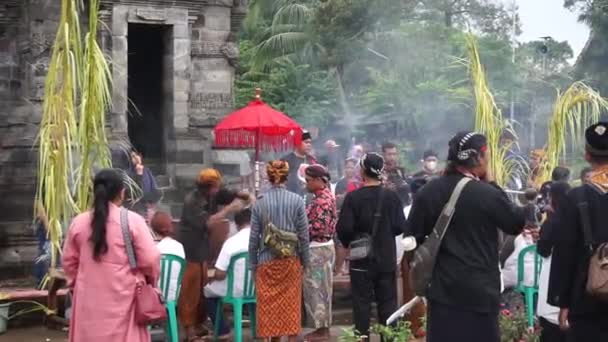 Procesión Ruwatan Ruwatan Una Las Ceremonias Cultura Javanesa Que Tiene — Vídeos de Stock