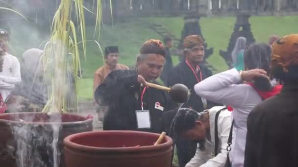 Ruwatan Procession Ruwatan One Ceremonies Javanese Culture Aims Get Rid — Stock Video