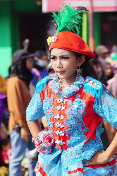 Karnaval Indonesia Untuk Merayakan Hari Pendidikan Nasional — Stok Foto