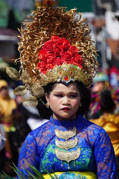 Indonéský Karneval Oslavě Národního Dne Vzdělávání — Stock fotografie