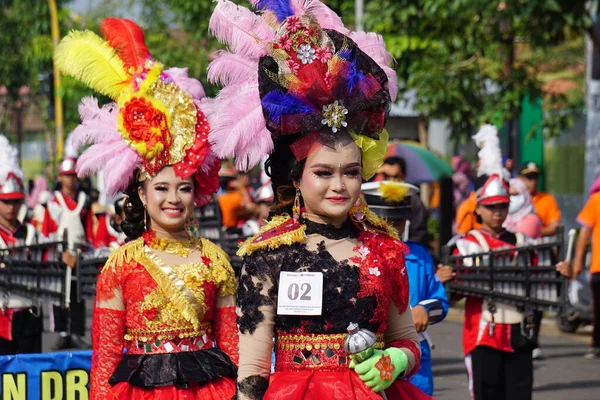 Індонезійський Карнавал Честь Дня Національної Освіти — стокове фото