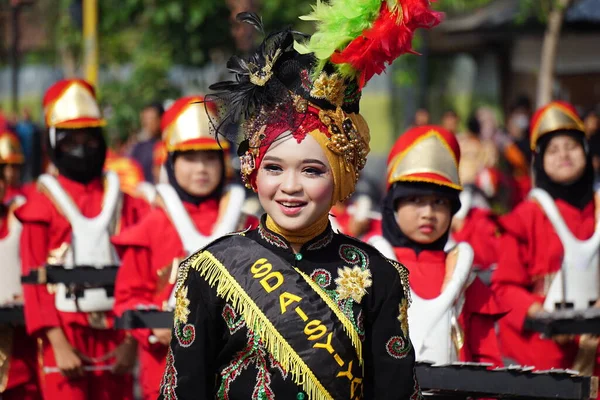 Carnaval Indonésien Pour Célébrer Journée Nationale Éducation — Photo