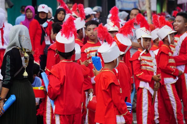 印度尼西亚庆祝国家教育日的嘉年华 — 图库照片