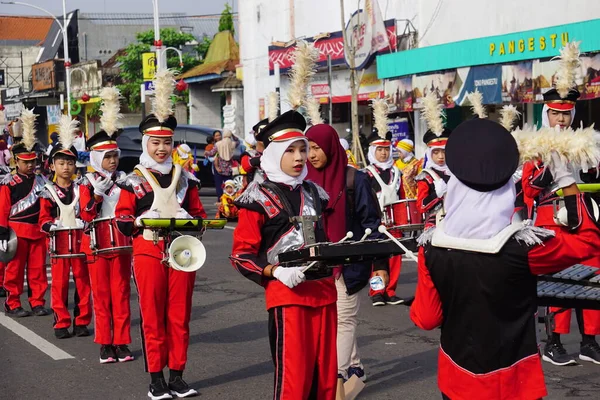Индонезийский Карнавал Честь Национального Дня Образования — стоковое фото