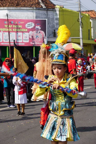 Carnaval Indonésien Pour Célébrer Journée Nationale Éducation — Photo