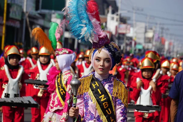 Indonesian Carnival Celebrate National Education Day Stock Image