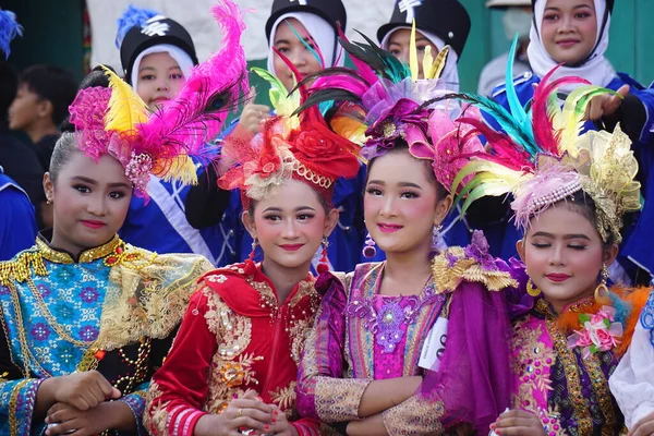 Индонезийский Карнавал Честь Национального Дня Образования — стоковое фото