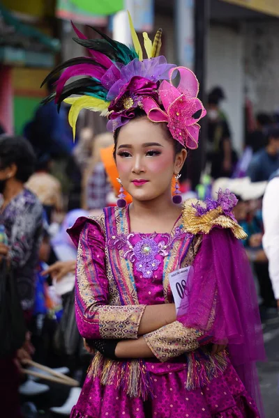 Індонезійський Карнавал Честь Дня Національної Освіти — стокове фото