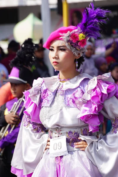 Carnaval Indonésio Para Celebrar Dia Nacional Educação — Fotografia de Stock