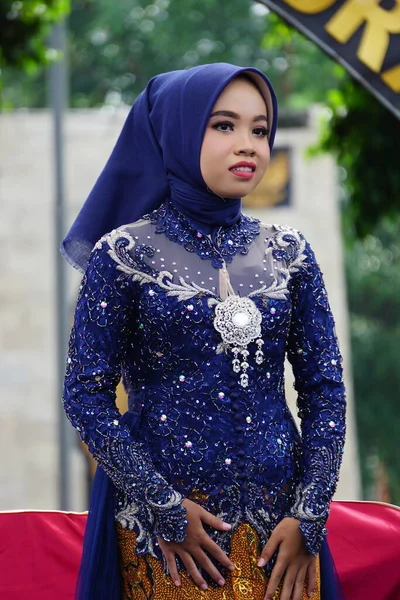 Indonéský Javánskými Svatební Šaty — Stock fotografie