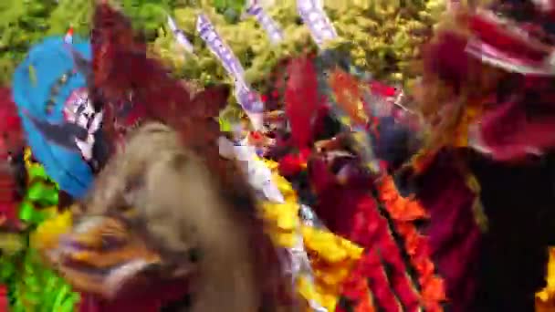 Javanese Barongan Carnival Kirab Barongan Simpang Lima Gumul — Stock Video