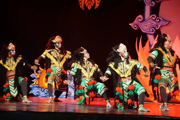 Baile Selomangleng Cethetán Esta Danza Cuenta Historia Diosa Kilisuci Que — Foto de Stock