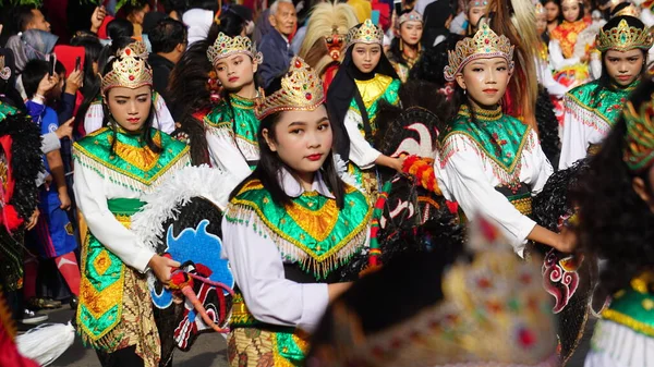 Індонезія Виконує Джаранський Танець Kuda Lumping Kuda Kepang Цей Танець — стокове фото