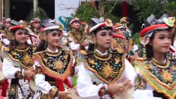 Indonésio Realizar Reog Kendang Cerimônia Aniversário Tulungagung Bersih Nagari — Vídeo de Stock