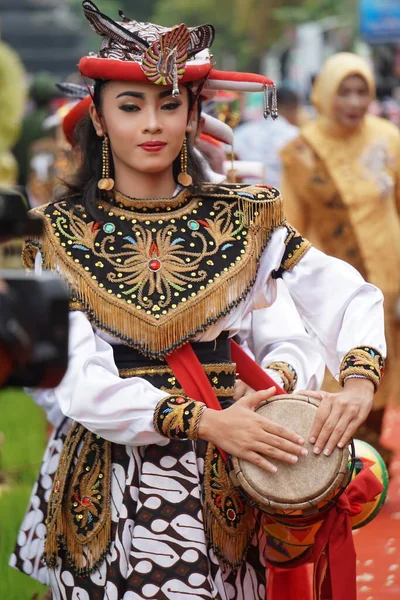 Indonesia Realiza Reog Kendang Ceremonia Del Aniversario Tulungagung Bersih Nagari —  Fotos de Stock