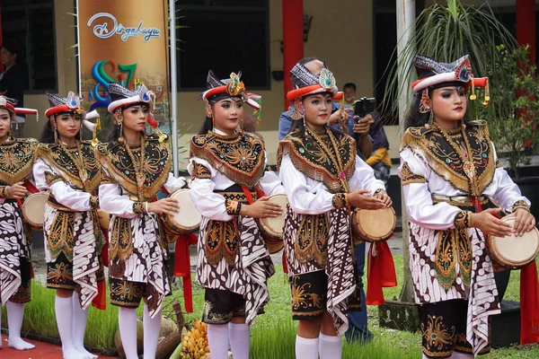 Індонезійське Виконання Reog Kendang Церемонії Річниці Тулунгагунг Берсіх Нагарі — стокове фото