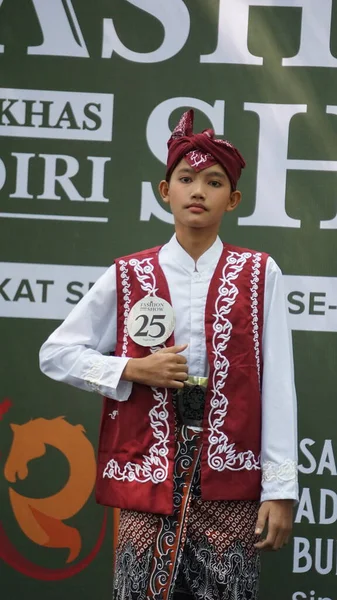Indonesiska Barn Batik Kläder Denna Batik Kommer Från Kediri Indonesien — Stockfoto
