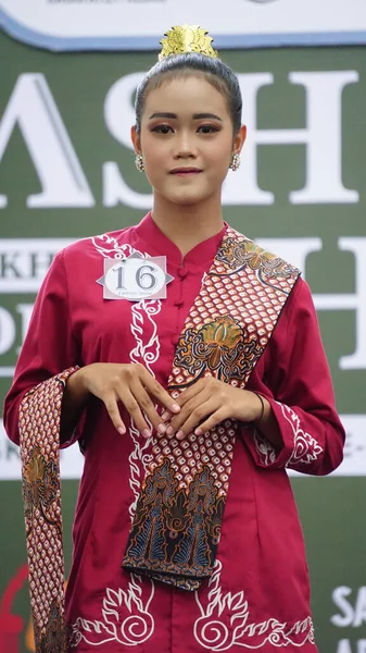 Indonesian Children Batik Clothes Batik Comes Kediri Indonesia — Stock Photo, Image