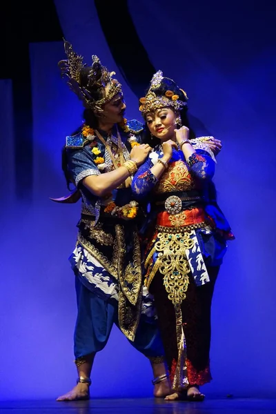 Teatrale Kresnayana Con Titolo Krishna Harimurti Krishna Maestro Leader Questa — Foto Stock