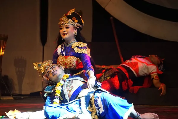 Teater Kresnayana Dengan Gelar Krishna Harimurti Krishna Penguasa Pemimpin Kinerja — Stok Foto