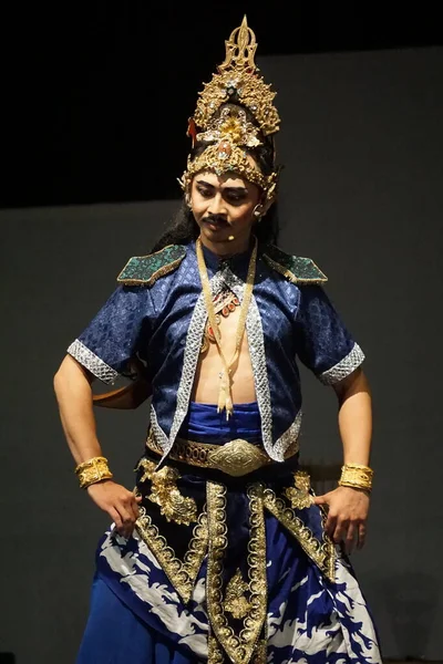 Teatro Kresnayana Com Título Krishna Harimurti Krishna Mestre Líder Esta — Fotografia de Stock