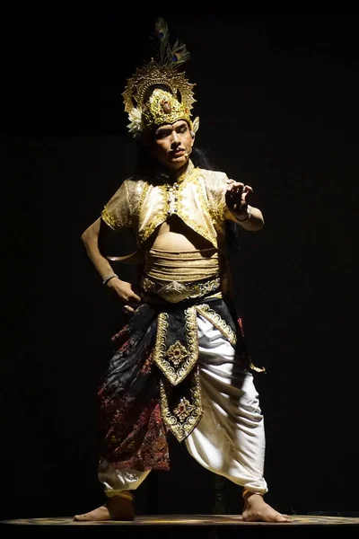 Teatrale Kresnayana Con Titolo Krishna Harimurti Krishna Maestro Leader Questa — Foto Stock