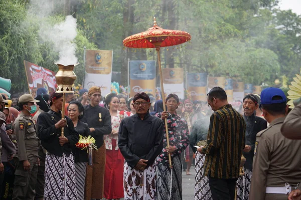 Rituali Celebrare Anniversario Tulungagung Bersih Nagari — Foto Stock