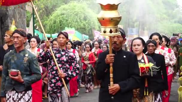 Rituale Zum Jubiläum Von Tulungagung Bersih Nagari — Stockvideo