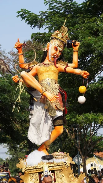 Statue Ogoh Ogoh Ogoh Ogoh Statue Paraded Tawur Agung Ceremony — Stock Photo, Image