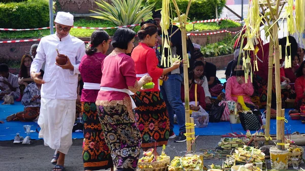Tawur Agung Ceremony 약자입니다 의식은 힌두교 이니에 피성일 전날에 행하는 — 스톡 사진