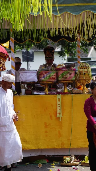 Τελετή Tawur Agung Αυτή Τελετή Είναι Μια Τελετή Που Εκτελείται — Φωτογραφία Αρχείου