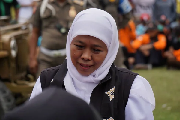 Khofifah Indar Parawansa Governador Java Oriental Festival Duriano Sumberasri — Fotografia de Stock