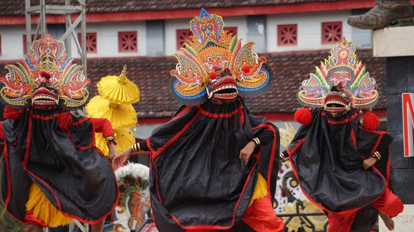 Perform Barong Dance Barong One Indonesian Traditional Dance — Stock Photo, Image