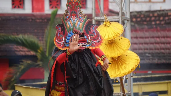 Esibizione Della Danza Del Barong Barong Una Delle Danze Tradizionali — Foto Stock