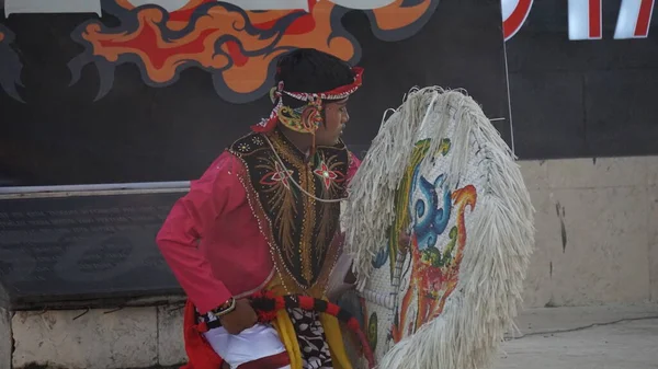Jaranan Tanz Ist Ein Traditioneller Tanz Aus Java Jaranan Kommt — Stockfoto